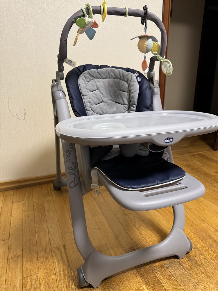 Стільчик для годування кресло для кормления CHICCO polly magic relax