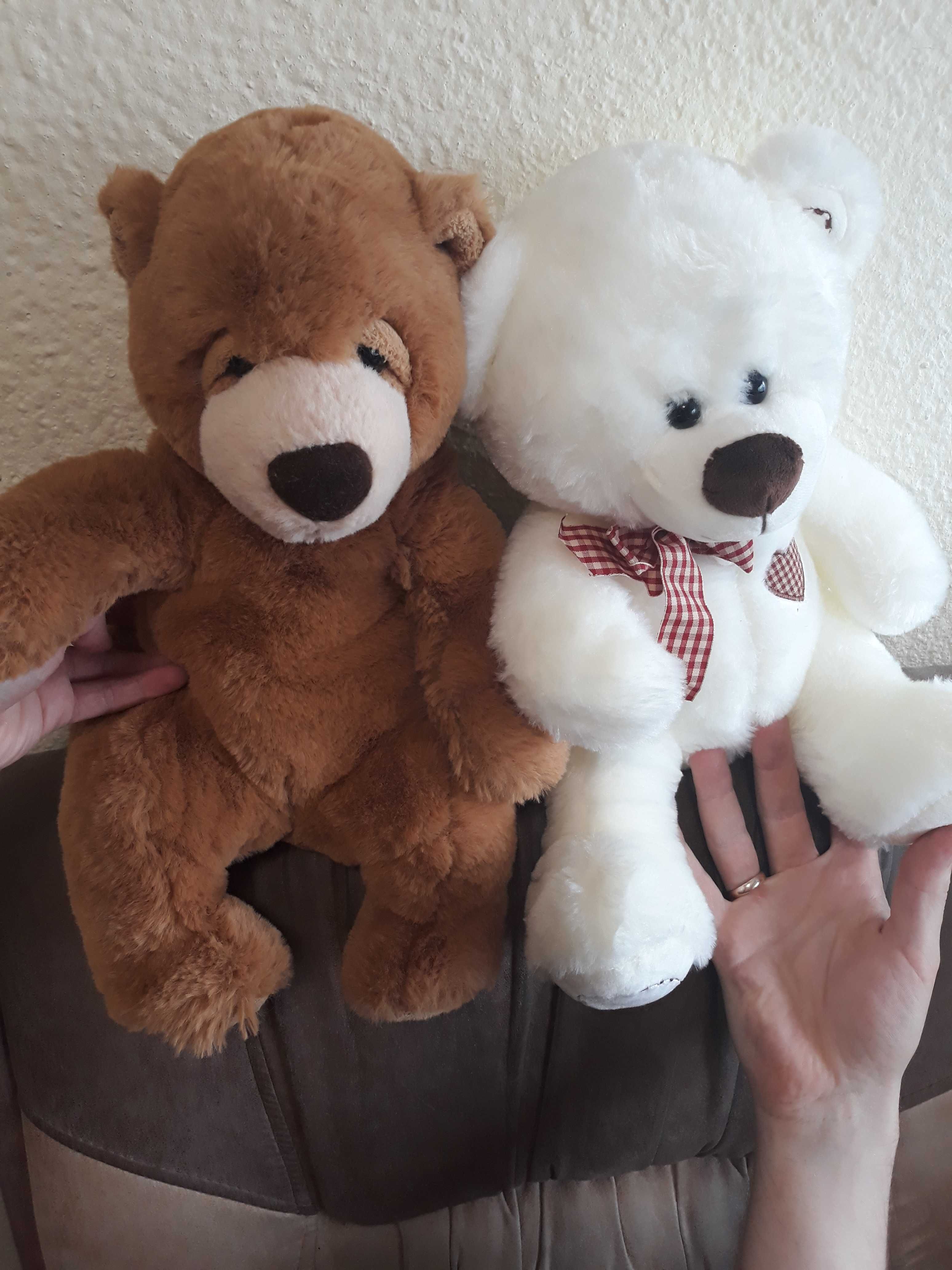 Фирменная мягкая игрушка медведь Aurora 35 см, белый медведь
