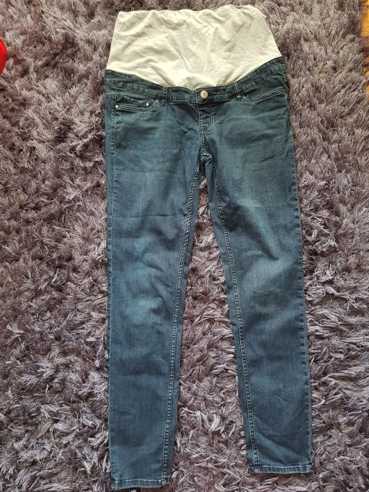 Jeansy ciążowe super skinny fit 44