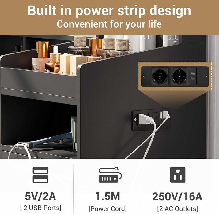 Nowa toaletka z oświetleniem / lustro LED / komoda / makijaż !N233!