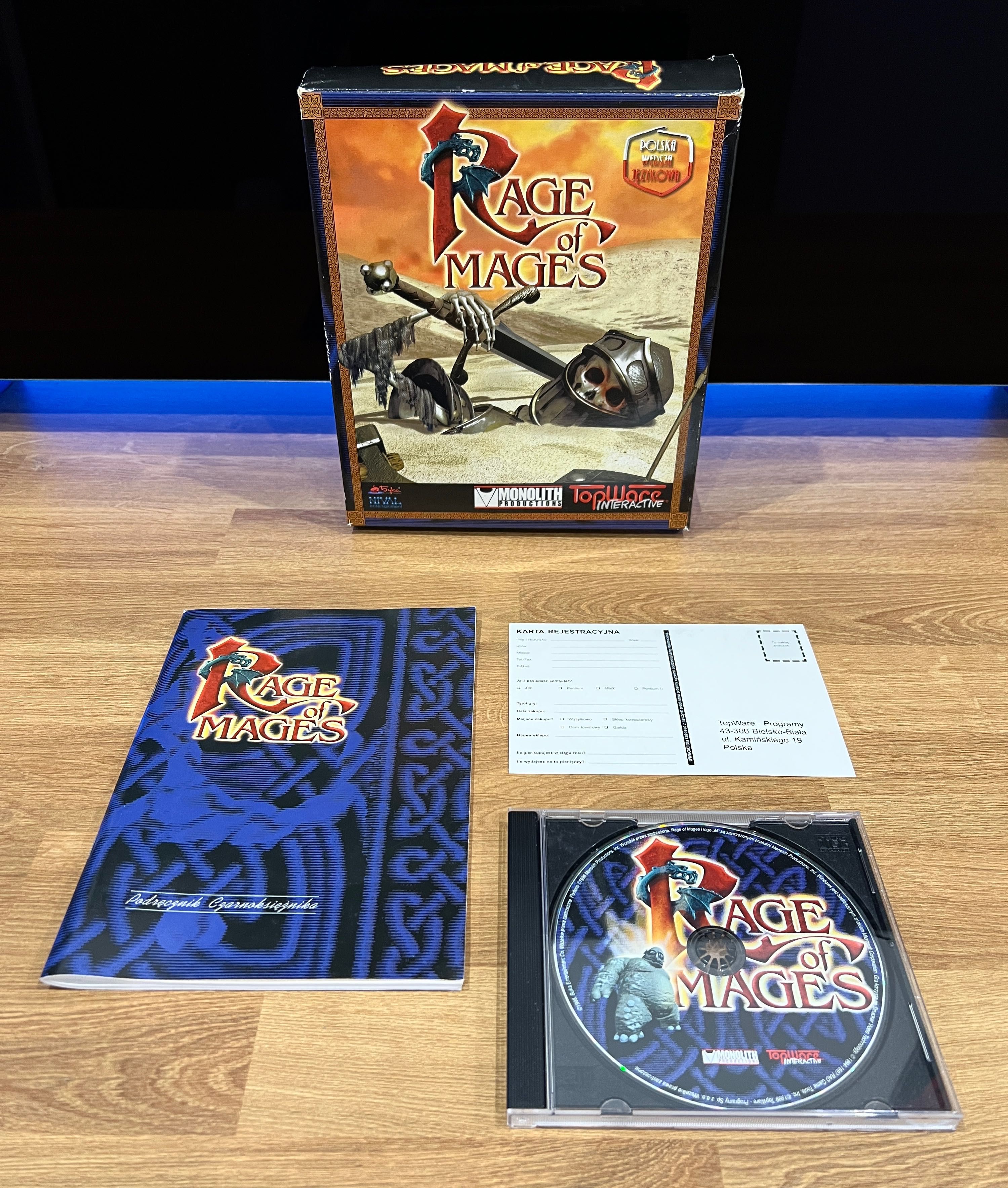 Rage of Mages (PC PL 1999) BIG BOX polskie premierowe wydanie