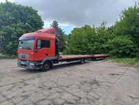 MAN TGL  zestaw platforma 7,7+7,7