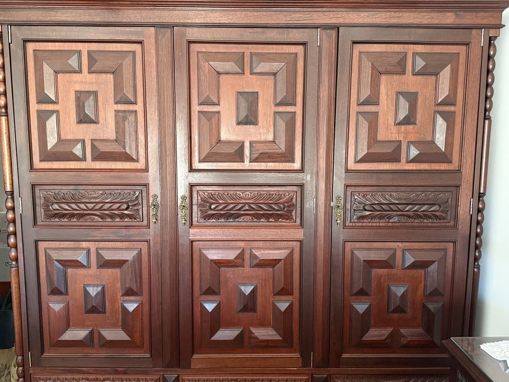 Quarto Mogno Maciço completo