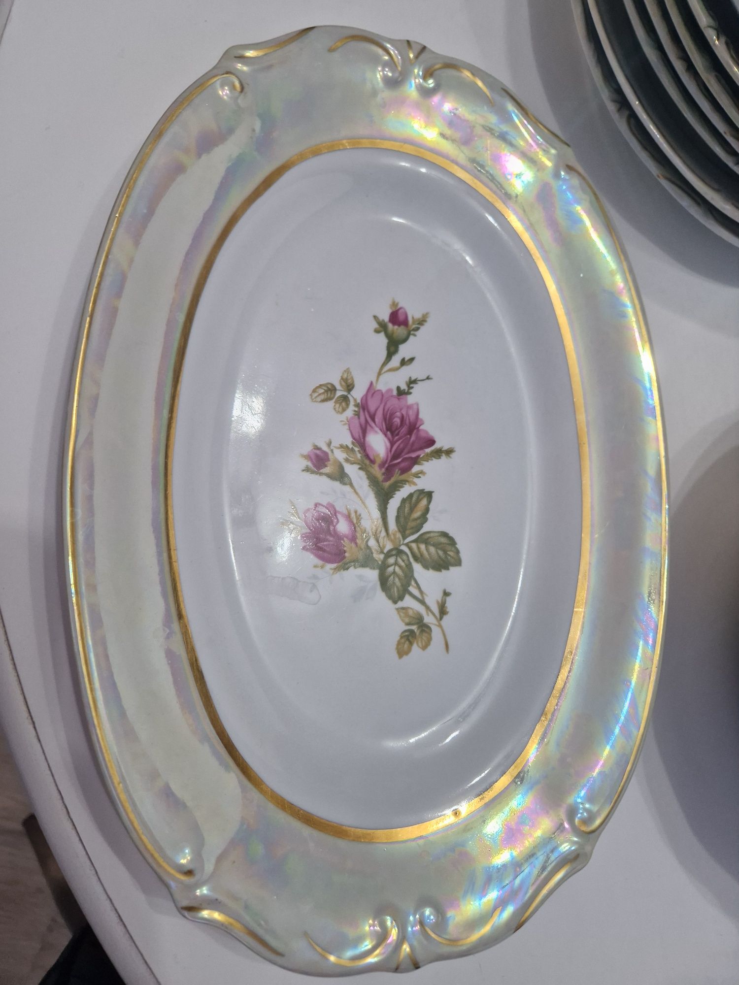 Porcelanowy komplet z Chodzieży obiadowo deserowy 38 elementów