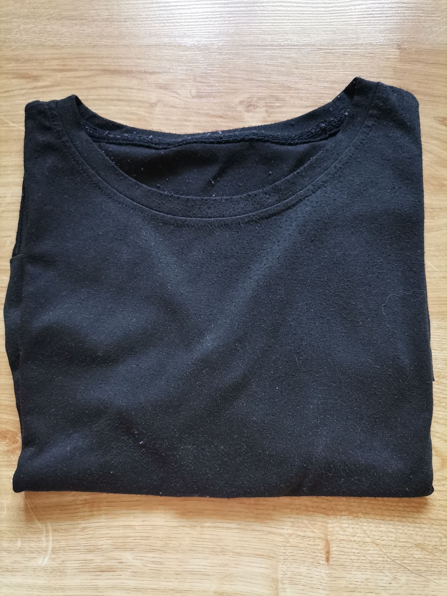 Czarny basic t-shirt męski