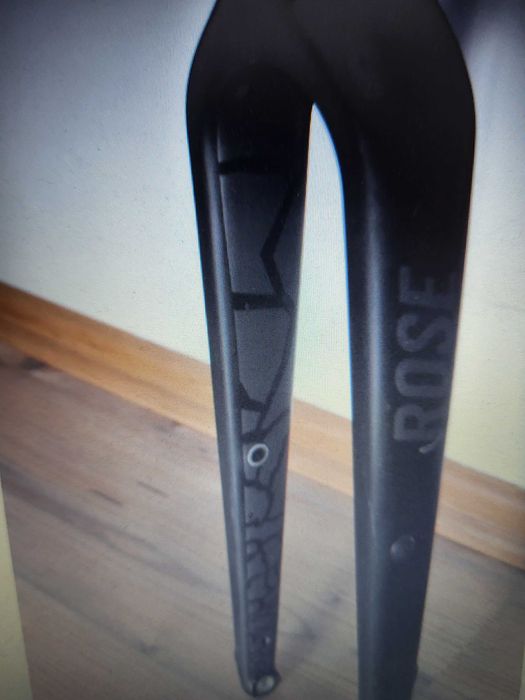 Carbon Widelec ROSE BACK ROAD Gravel DISC 416g 12x100