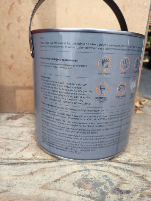 Farba do metalu ALTAX na rdzę 3 kolory puszki 0,75L i 2,5L WARTO !!