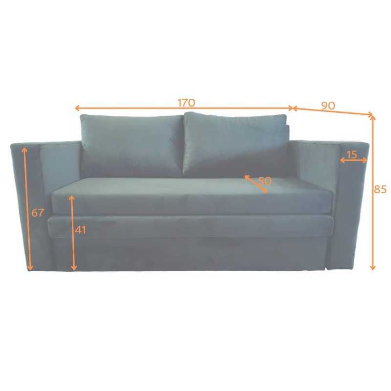 Sofa rozkładana SAMOS amerykanka 170cm producent darmowa dostawa