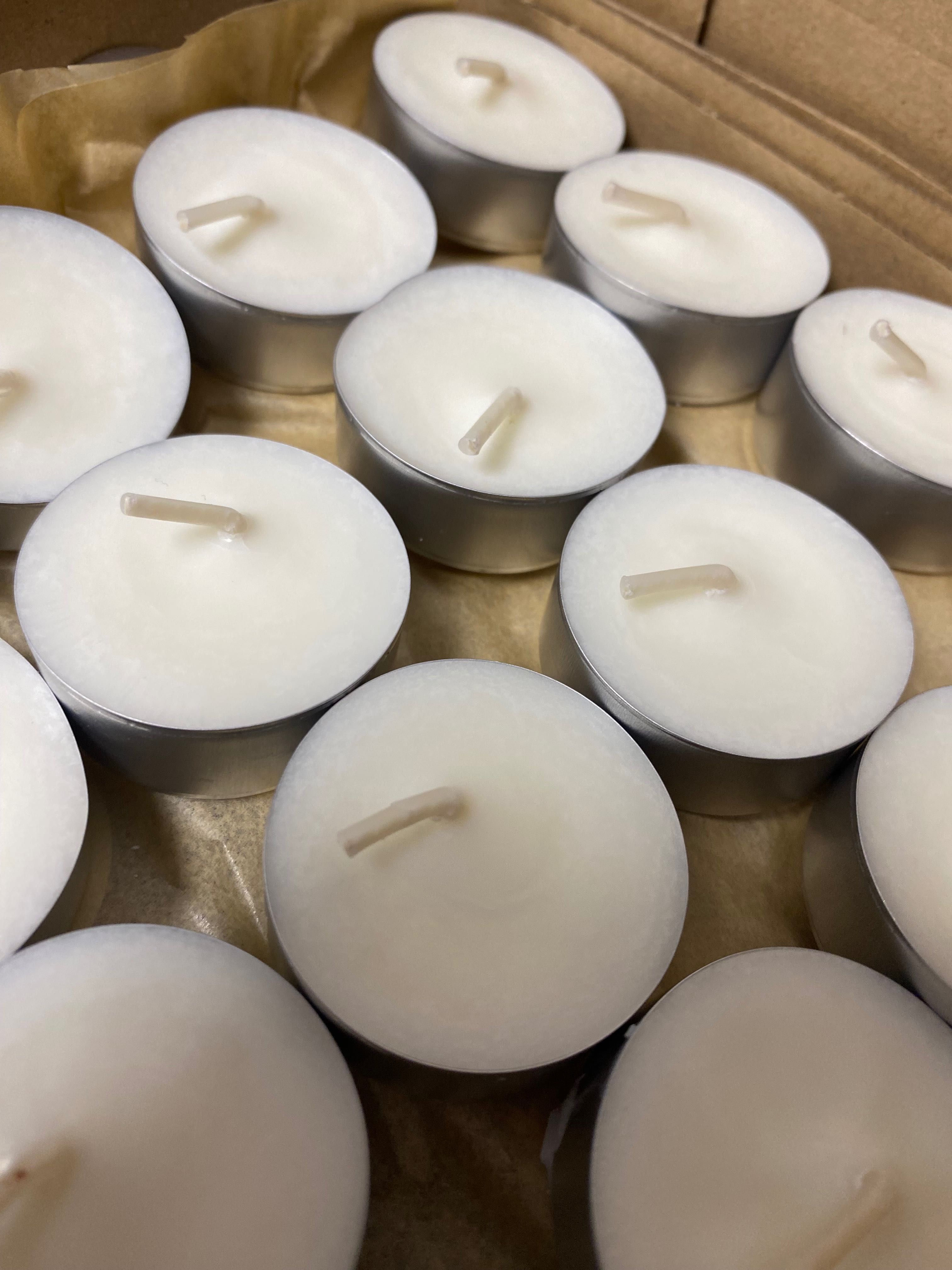 Świece sojowe podgrzewacze tealight 100% naturalne 50 szt
