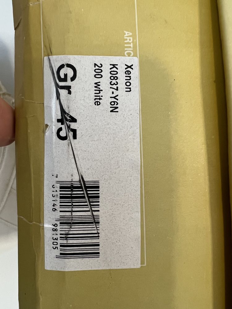 Nowe sneakersy trampki wysokie męskie Bugatti białe 45 outlet