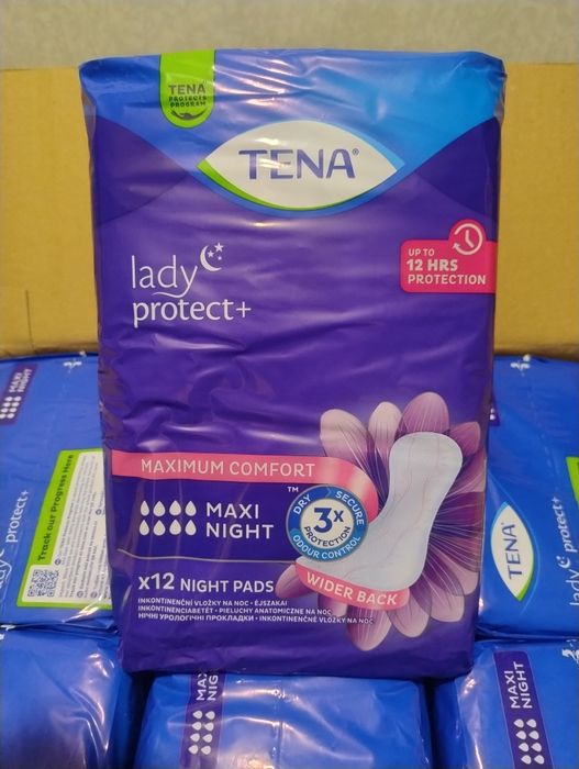 TENA Ledy Protect+ Maxi Night (144 sztuki) podpaski na noc dla kobiet