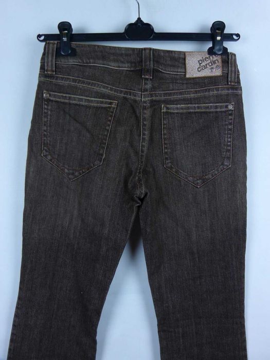 Pierre Cardin brązowe  spodnie jeans bootcut / 38