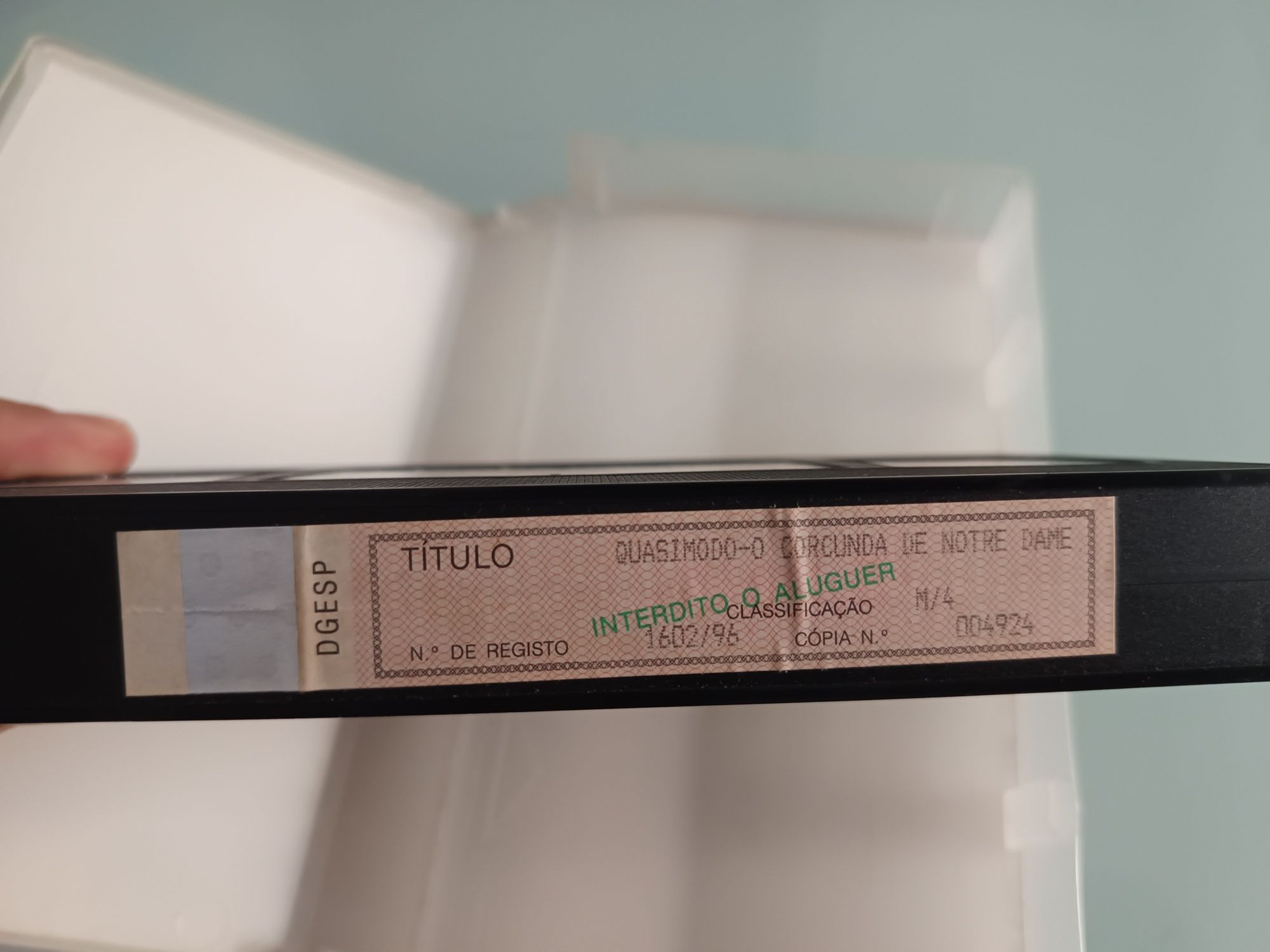 VHS Quasimodo o corcunda de nôtre Dame