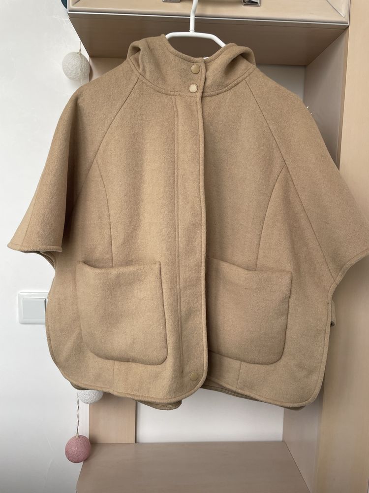 Вовняне дитяче пальто-кейп Zara