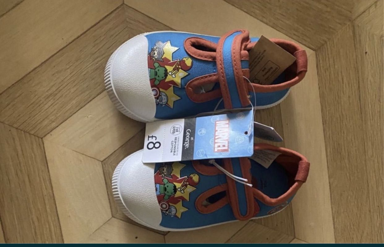 Новые George кроссовки кеды тапочки сандали мальчик 24 23 размер
