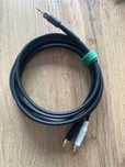 Kabel Jack mały - Chinch RCA 3 metry, Stereo Klotz Amphenol