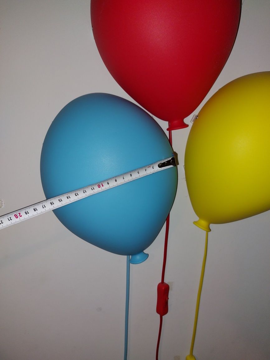 Lampki ścienne balony ikea