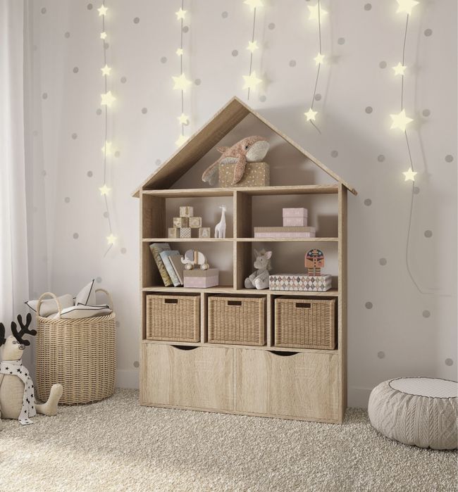 Стелаж Будинок дитячий Шафа Полиця для іграшок Стеллаж Полка игрушек