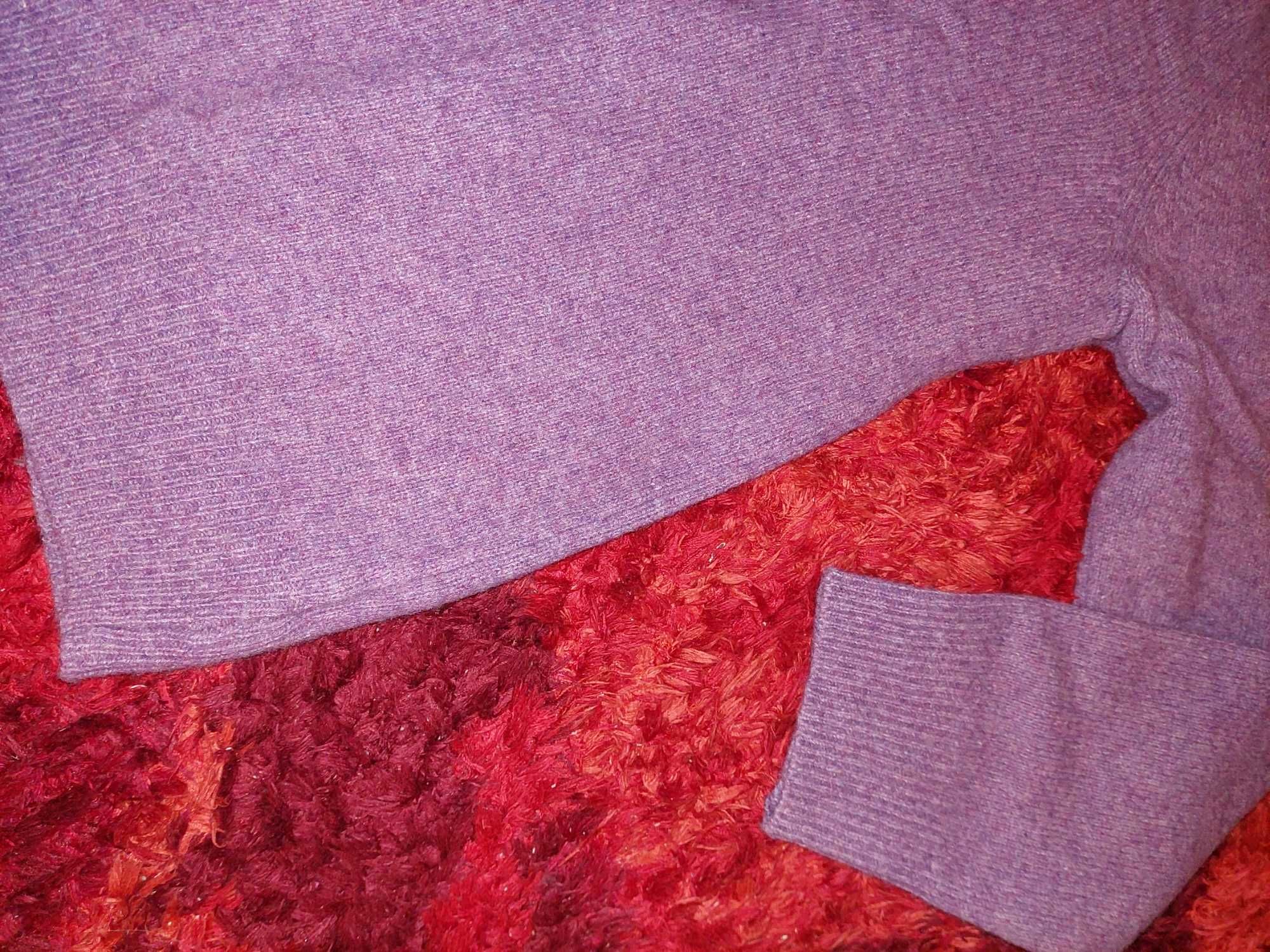 Sweter męski / black brown 1826 / wełna / XL/TG - jak nowy