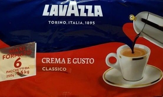 Кофе Лавацца Крема е Густо, Lavazza Crema e gusto Classico. Оригинал!