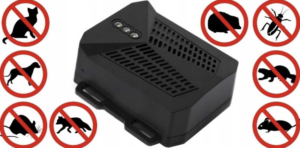 Ultradźwiękowy odstraszacz samochodowy kuny gryzonie 12V led mocny