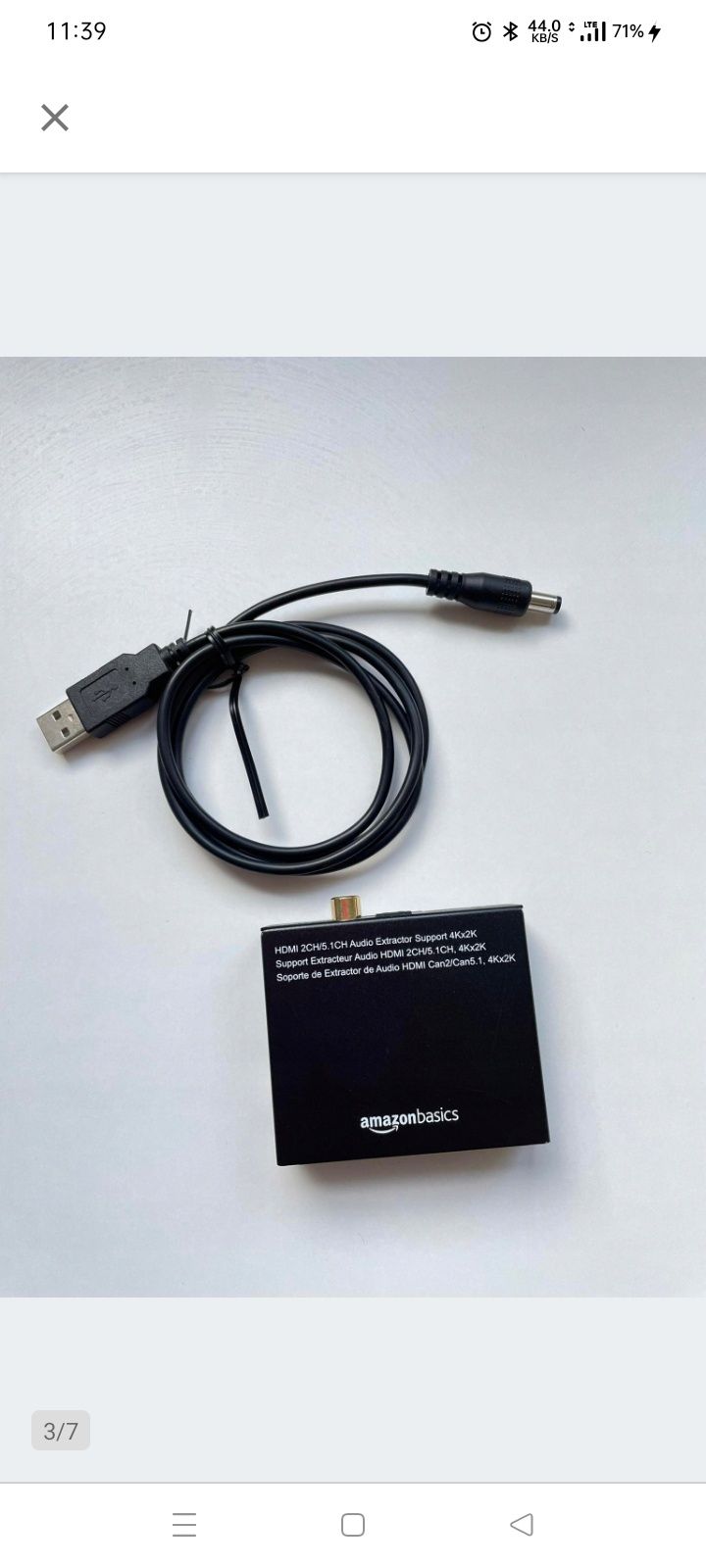 Konwerter audio HDMI na HDMI+ Amazon Basic CEHFAE0101