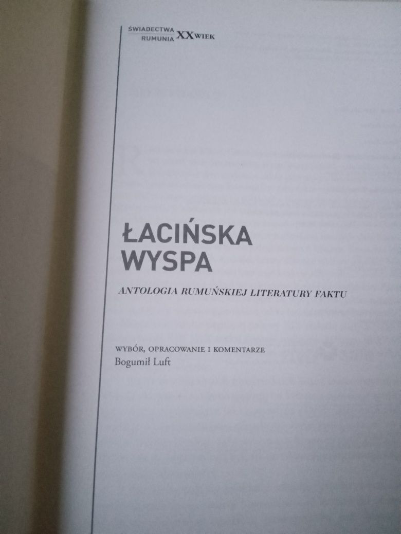 Łacińska wyspa antologia rumuńskiej literatury