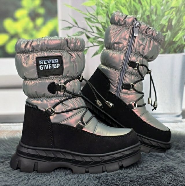 Акція Ботінки зимові на дівчинку, дутики 28, 29, 30, 31, 32, 33, 34,35