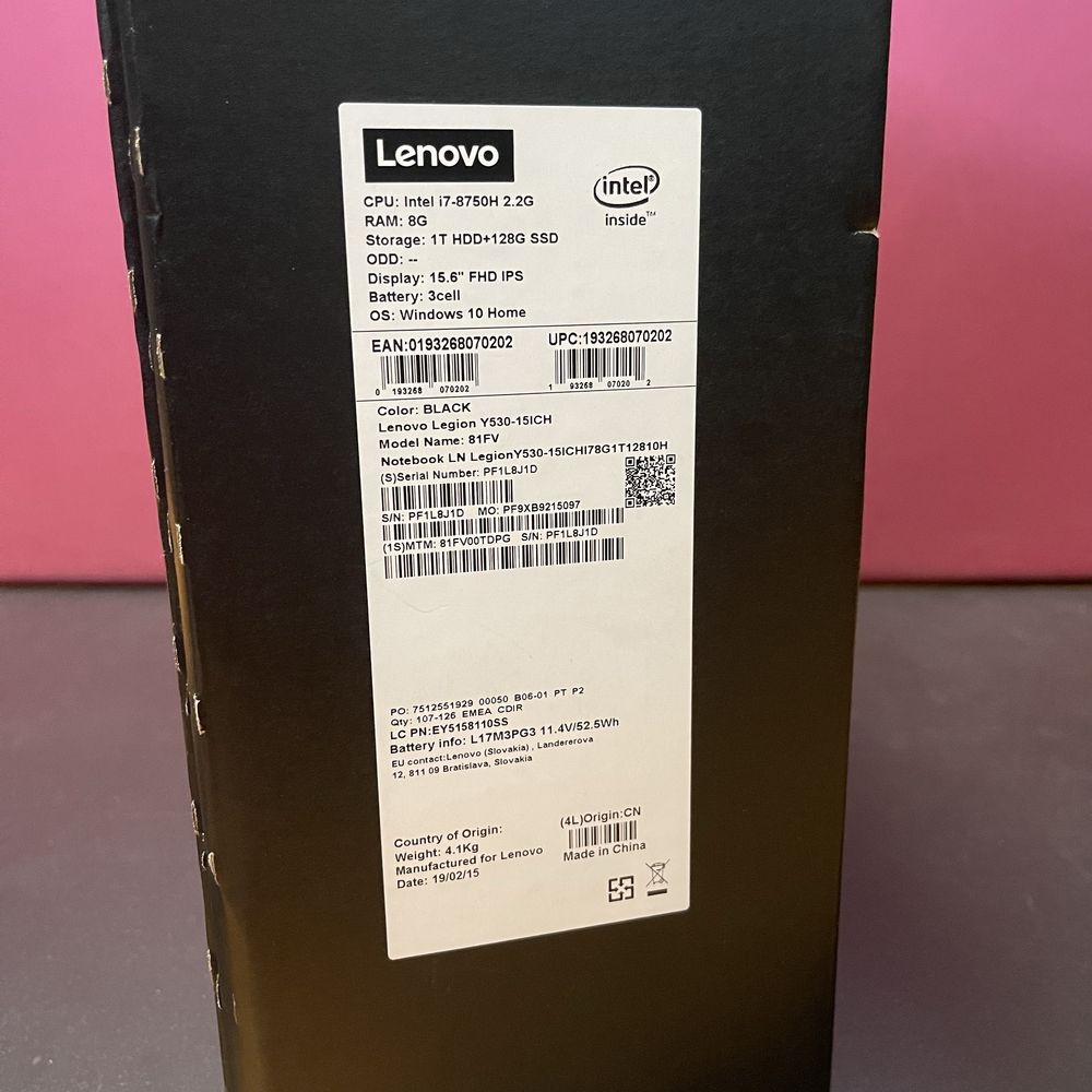 Lenovo Legion Y530-15ICH