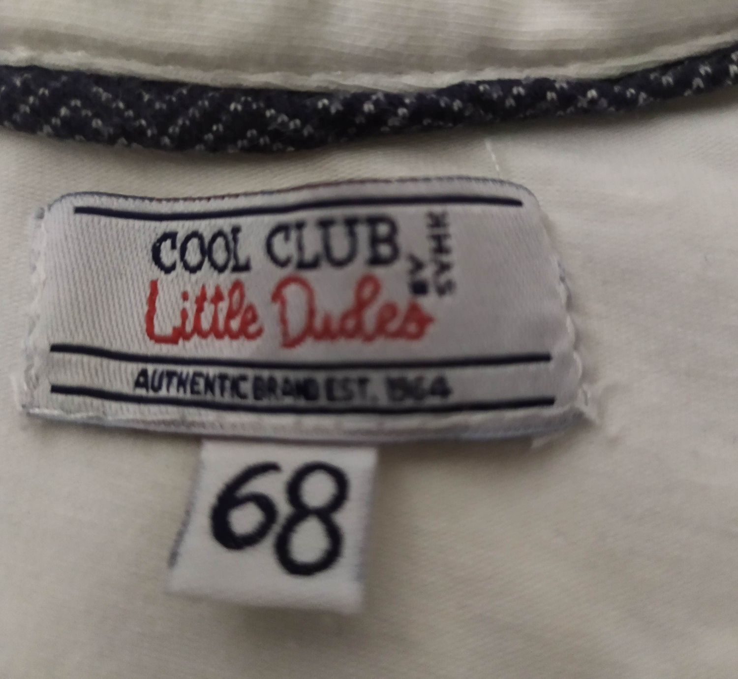Eleganckie ubranko dla chłopca, r. 68, Cool club
