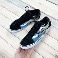 Vans flame old skool кеди кросівки з вогнем knu skool sk8 hi low era