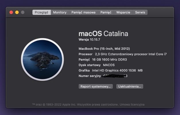 Macbook Pro Mid 2012 15,4”