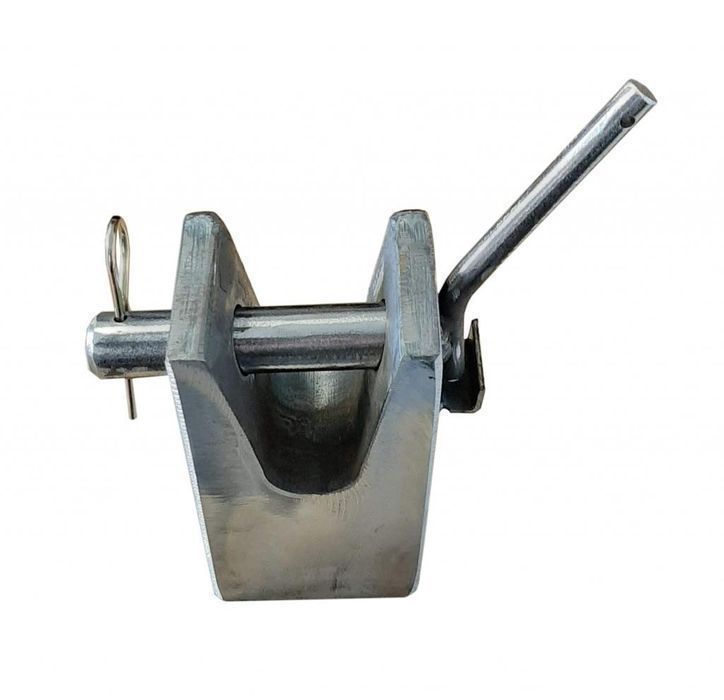 Uchwyt ucho widełki wywrotu Ø 30 przyczepy 20t + sworzeń