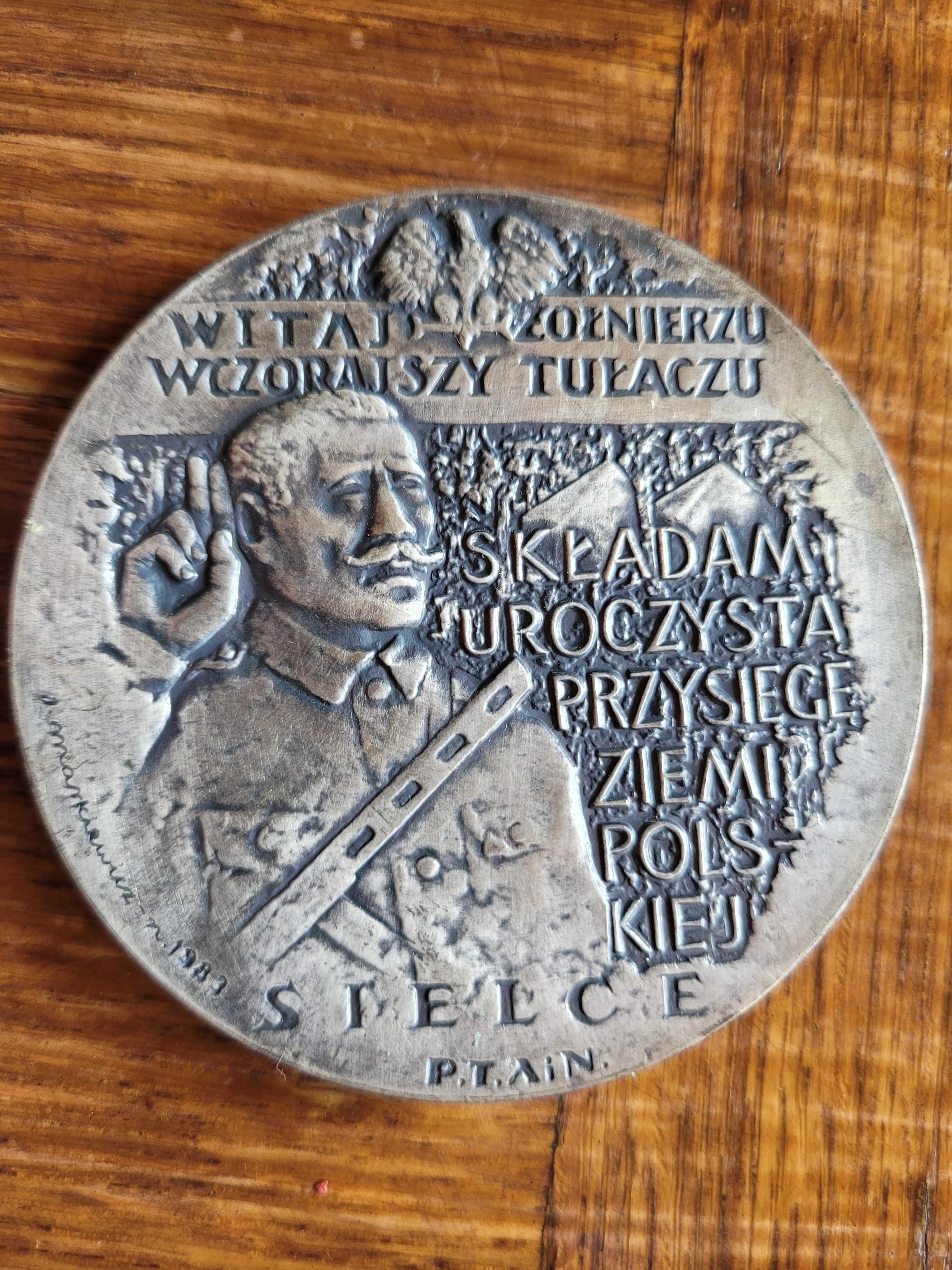 Stary medal, plakieta Lenino 1943