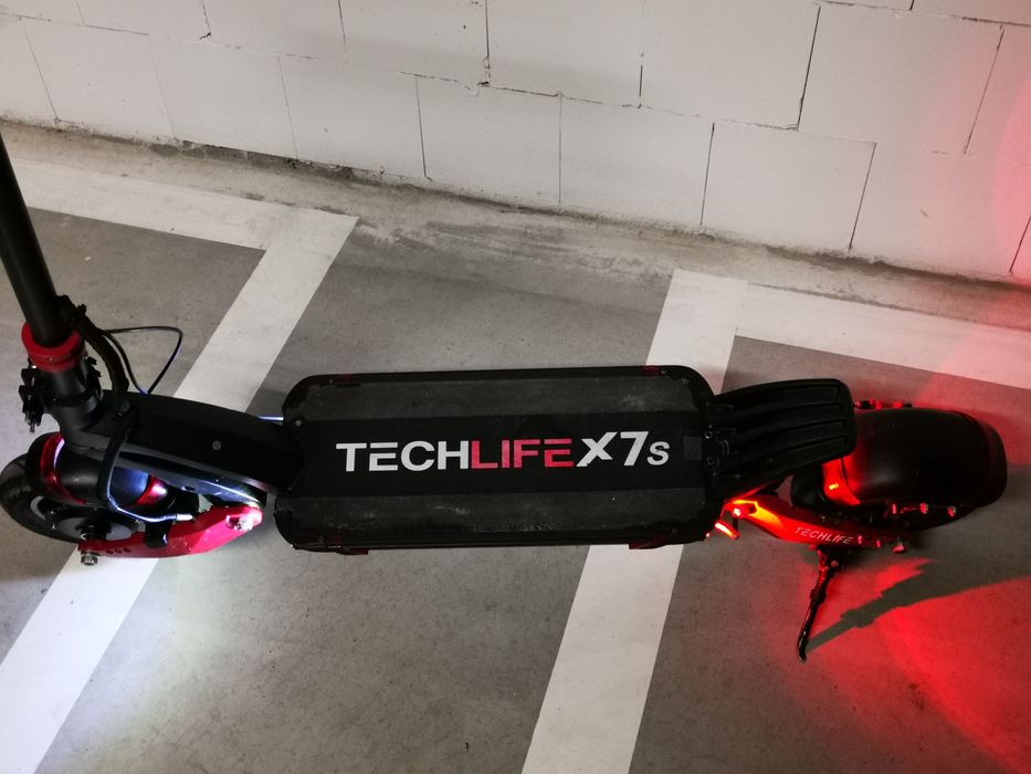 SUPER Hulajnoga TECHLIFE X7s 1 właściciel IGŁA, DODATKI Polecam! 65km