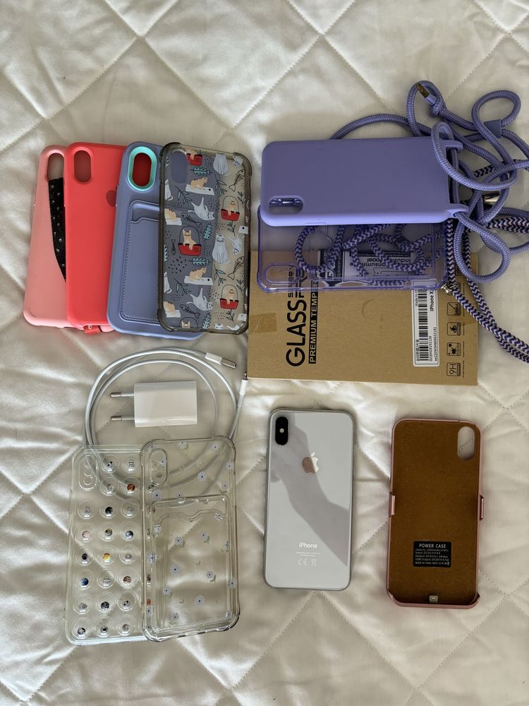 Iphone X Branco 64Gb + extras