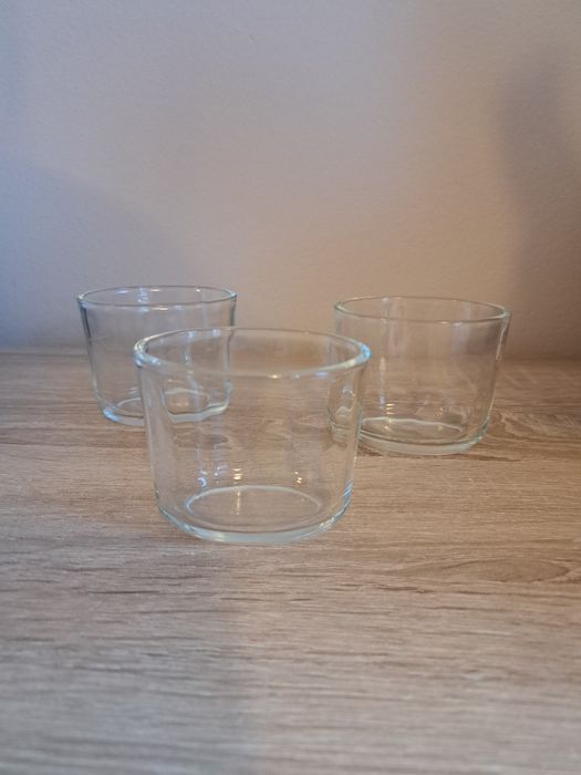 3 pojemniki szklane