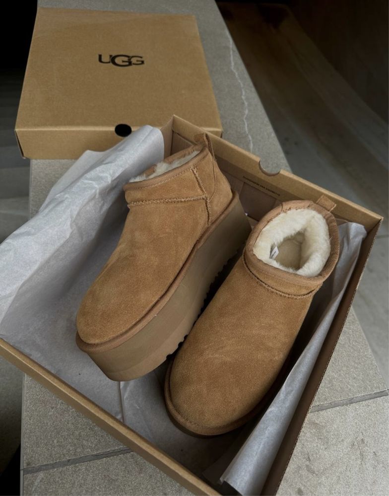 UGG Ultra Mini Platform Chesnut