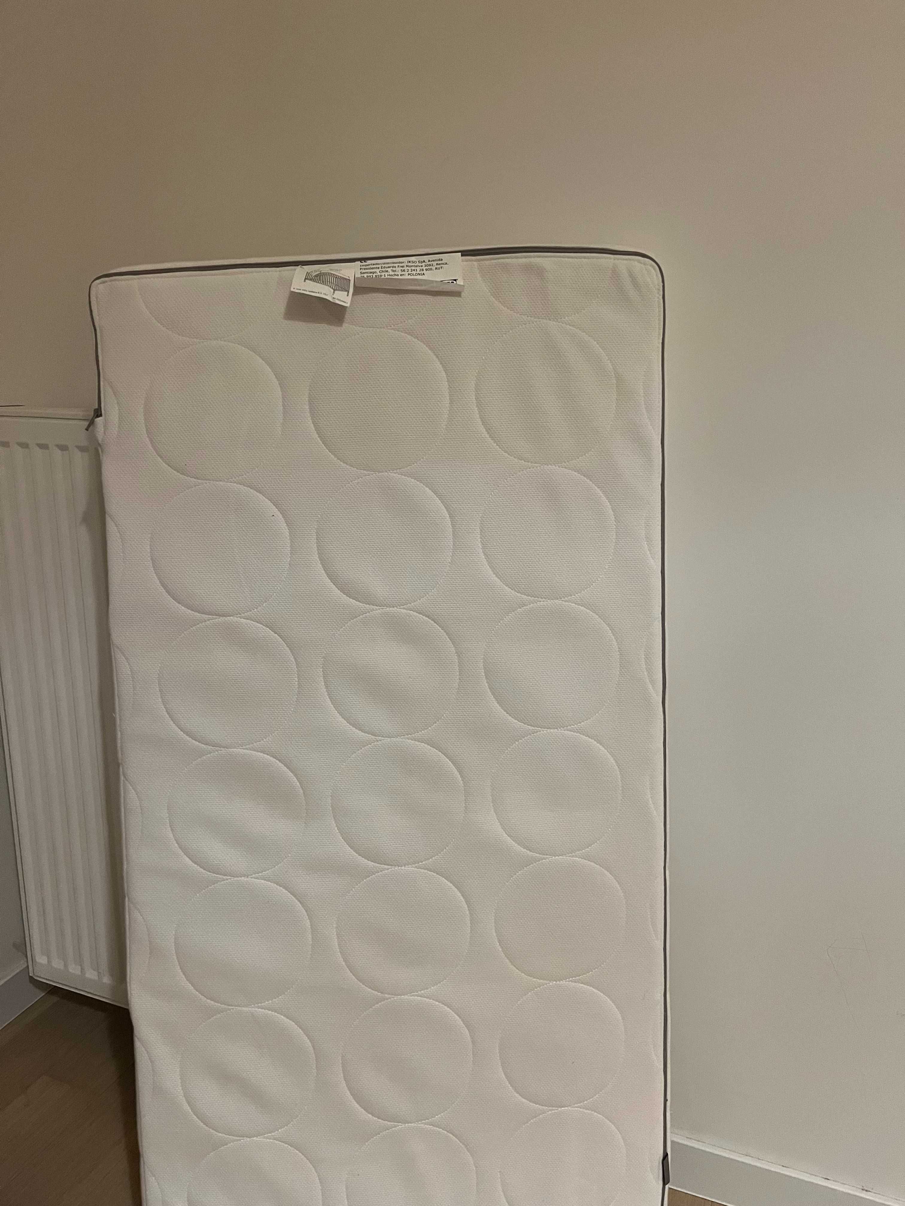 Łóżeczko 120x60 3w1 IKEA SUNDVIK: Dostawka, Regulacja, Materac