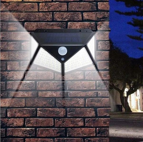 Lampa solarna czujnikiem ruchu i zmierzchu 100led