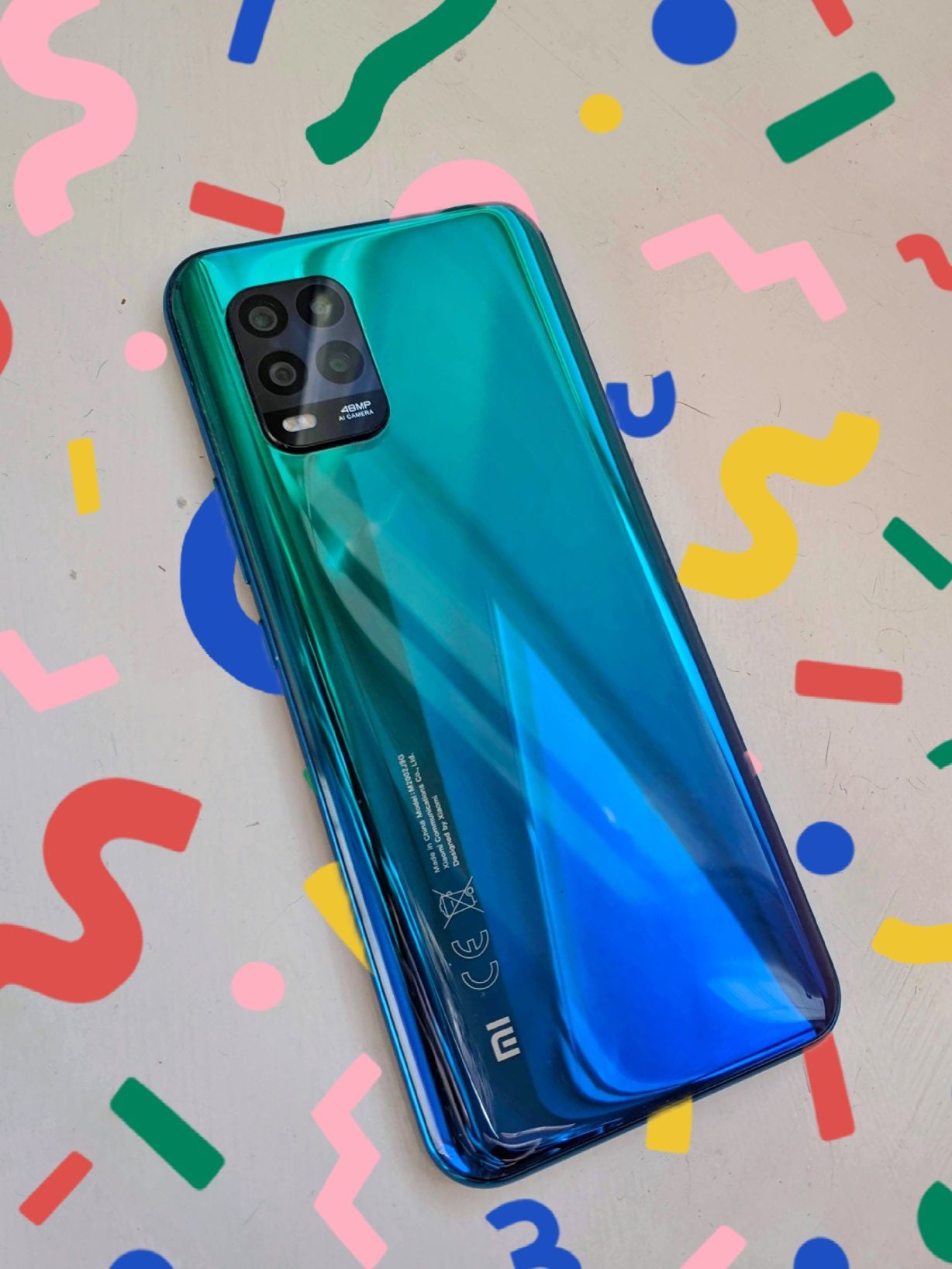 Xiaomi mi 10 lite 5G 6/128 aurora blue. полный комплект