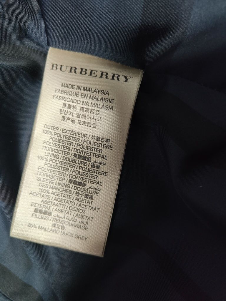 Kurtka damska puchowa Burberry Brit