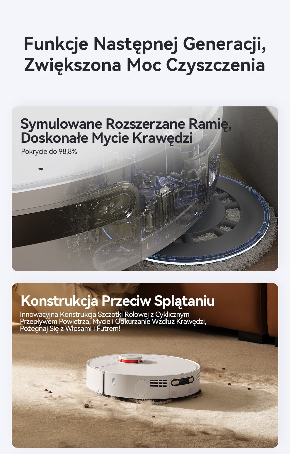 Jonr p20 pro nowy robot odkurzacz plus mop