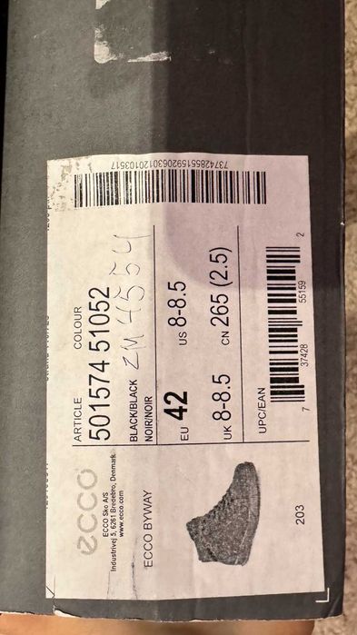 Ботинки ECCO byway. Оригинал. размер 42
