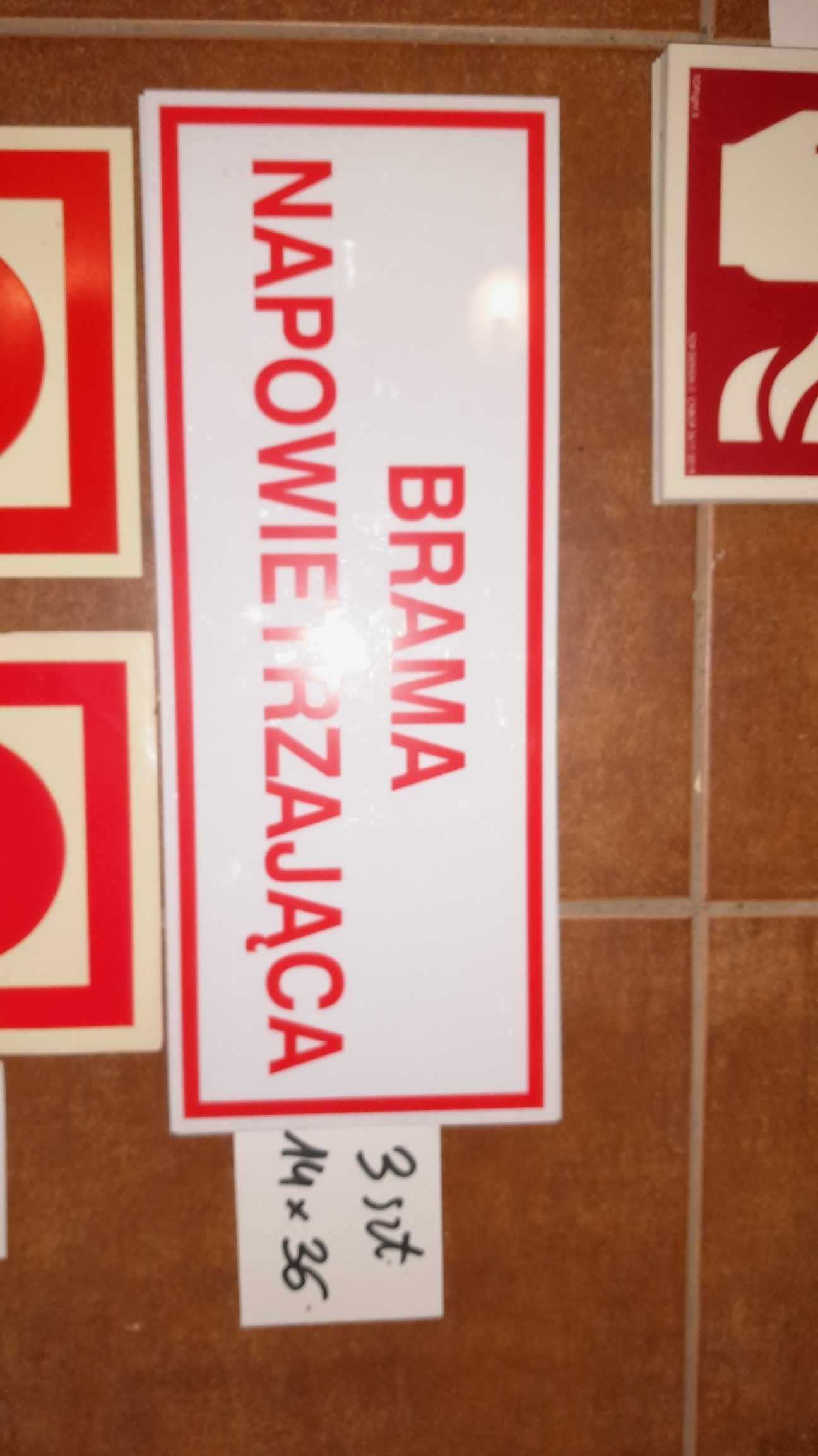 Tabliczka hydrant gaśnica piktogram przecipożarowa