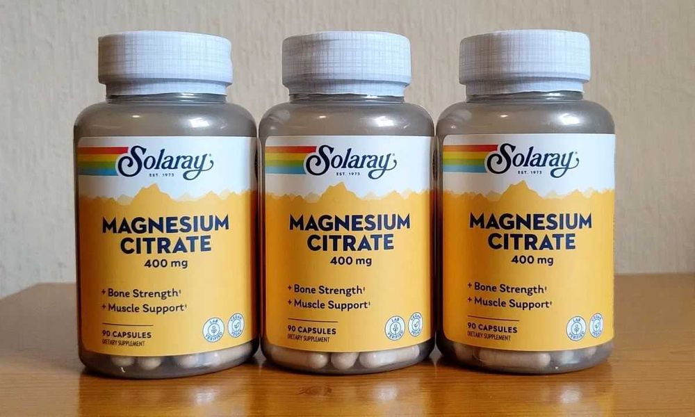 Цитрат магния, магний цитрат, США, 400 мг, 90 и 180 капсул
