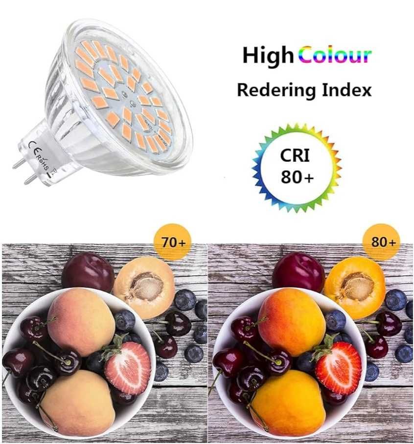 Żarówka LED Vlio MR16 GU5.3 5W=40W 3000K 450 Lumenów zestaw 6 szt.