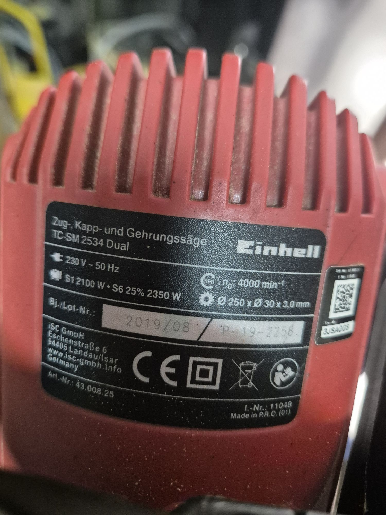 Serra de esquadria e angular - EINHELL TC-SM 2534 DUAL