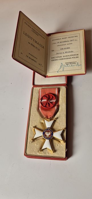 Order Odrodzenia Polonia Restituta z legitymacją doradca ministra