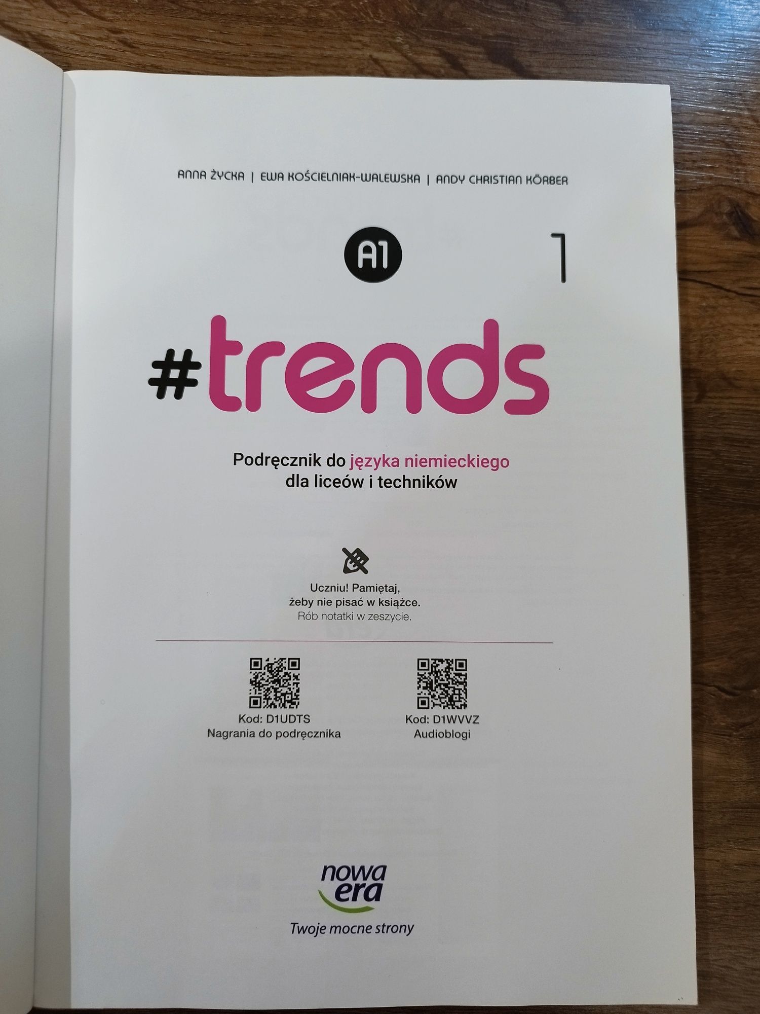 Nowy!! Trends 1 podręcznik Język niemiecki Nowa era Lo i technikum